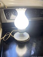 Lamp illuminated, showing overall form and glow