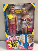 Front of sealed Barbie & Ken gift set in window box