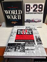 All three World War II books front covers
