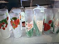 all twelve tumblers showing assorted designs