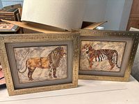 Both framed prints side by side, showing size and frame style