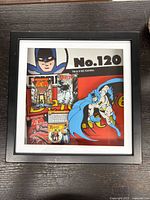 Front view of Batman framed print