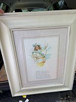 Front view of framed print showing entire piece and frame