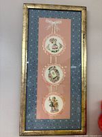 Full view of framed Valentine art