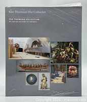 Front cover of sealed book displaying title and artwork montage