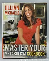 Front cover of cookbook showing title and author