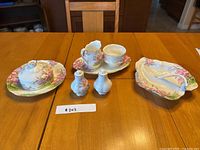 All Blossom Time accessory pieces grouped on table