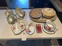 All items arranged on table