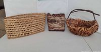 All three baskets side by side