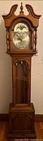 Full view of grandfather clock front