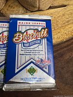 Front view of sealed 1991 Upper Deck pack showing graphics and text