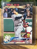 Front of Aaron Judge Future Stars card in sleeve