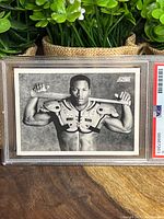 Front view of encapsulated Bo Jackson card