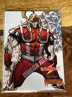 Front view of Omega Red UltraAbilities card in sleeve