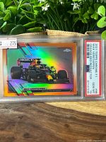 Front view of graded card displaying refractor finish and PSA label