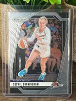 Front of Sophie Cunningham Prizm WNBA card in sleeve