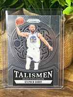 Front of Stephen Curry Talismen insert card in sleeve