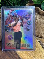 Front of Tiger Woods Z Force Rainbow card in sleeve