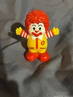 Front view of Ronald McDonald plastic figurine