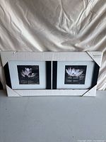 Both black picture frames packaged together showing overall appearance