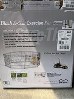 Front of retail box showing model, size and features