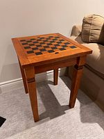 Angled view of entire game table showing size and finish