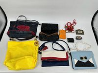 All ten bags arranged for overview