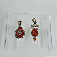 Front view showing both pendants side by side