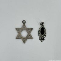 Front view of both pendants