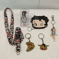 All six Betty Boop items displayed together