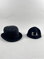 Bowler hat and beanie side by side