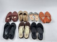 All seven pairs arranged to show style and color