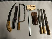 All items laid out on table for overview