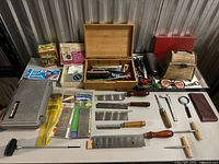 Overall view of entire lot laid out on table