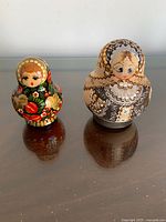 Front view of both matryoshka outer dolls
