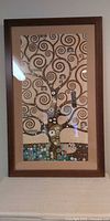 Full view of framed Klimt Tree of Life poster