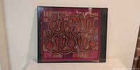 Framed Kuna Mola textile full view