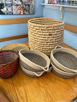 Group shot of all four baskets on table