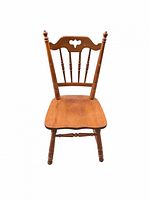 Front view of Tell City maple side chair