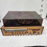 Full view of Fisher MC-4040 with dust cover closed