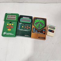 All four handheld games front view