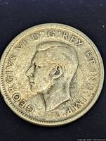 Obverse with King George VI legend GEORGIVS VI D:G: REX ET IND: IMP: