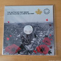 Front of sealed packaging displaying coin and battlefield artwork