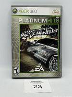 Front of cased game showing Platinum Hits branding and cover art