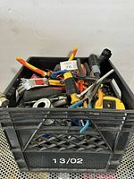 Overall crate showing mix of hand tools