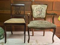 Front view of both chairs