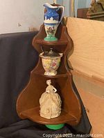 Shelf with decorative objects (objects not included) to show scale and use