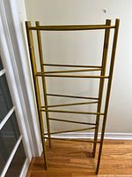 Full view of rack folded standing upright