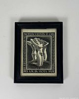 Full view of framed engraving