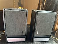 pair of Bose Model 141 speakers front view